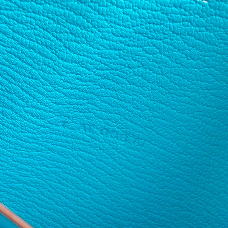 【近新閒置品】愛馬仕Hermes長款錢包愛馬仕藍色Azap拉鍊錢包P3北方藍長夾證件票卡-9