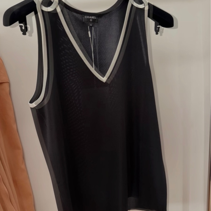 Chanel香奈兒26S爆款黑色背心-4