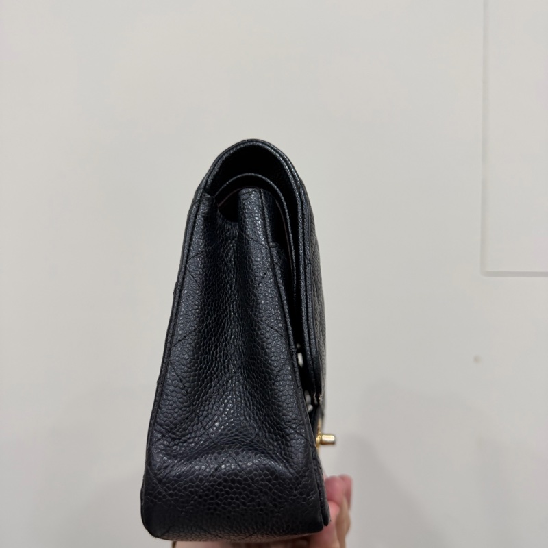 classic flap 25 cf25 黑色金扣-5
