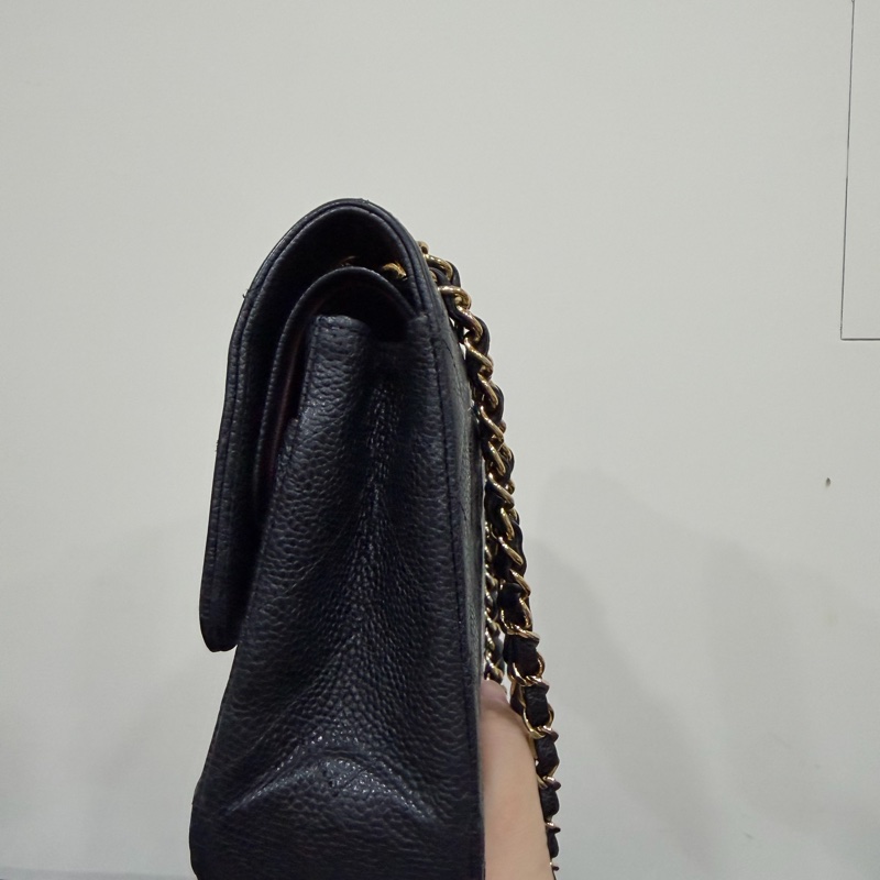 classic flap 25 cf25 黑色金扣-10