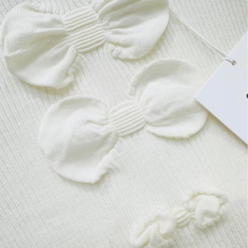 Chanel香奈兒蝴蝶結白色短袖-4