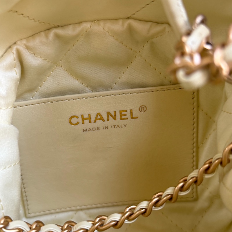 香奈兒 22bag mini 小雞黃 晶片款-20