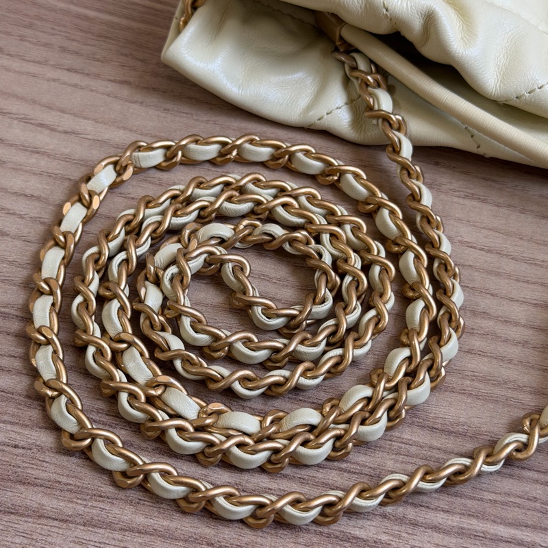 香奈兒 22bag mini 小雞黃 晶片款-23