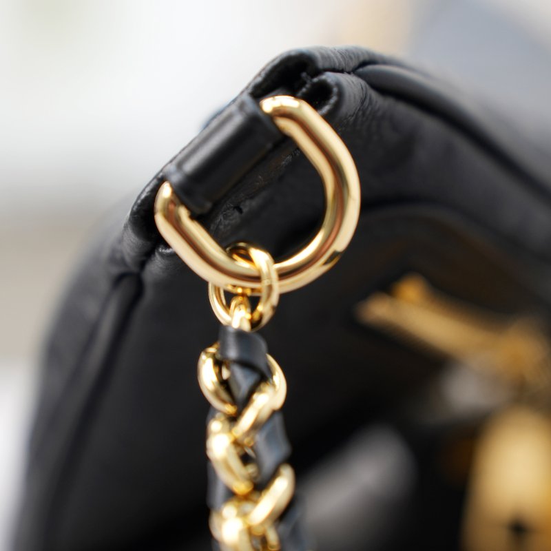Louis Vuitton/路易威登 High Rise黑色壓紋牛皮腰包 近全新-14