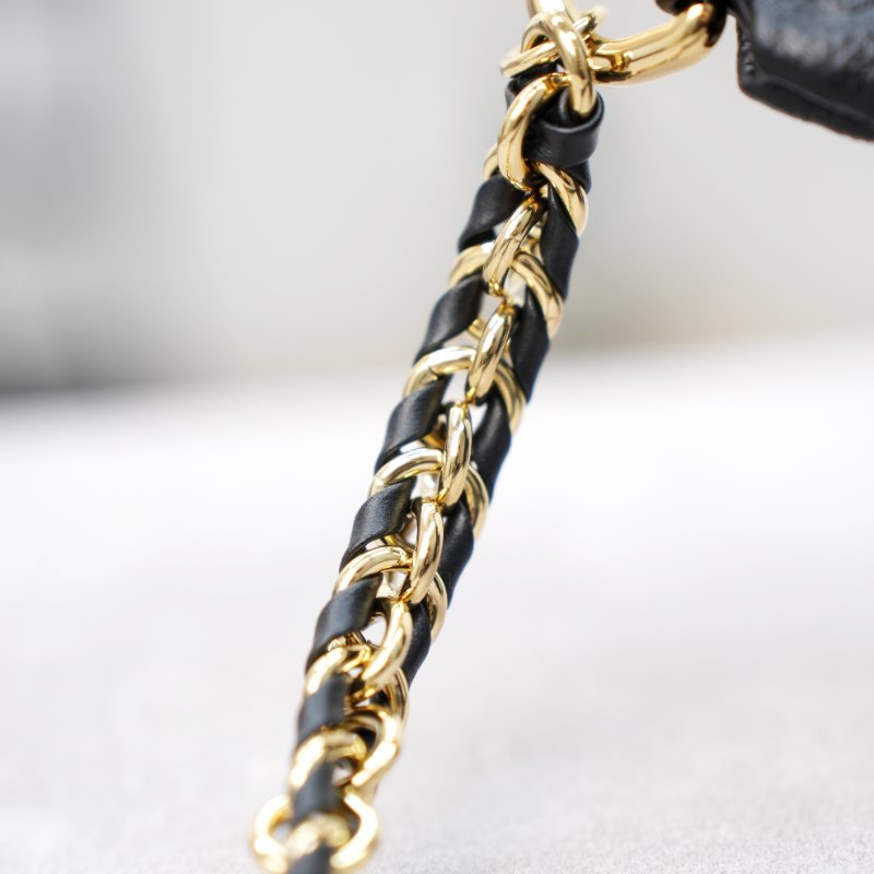 Louis Vuitton/路易威登 High Rise黑色壓紋牛皮腰包 近全新-16