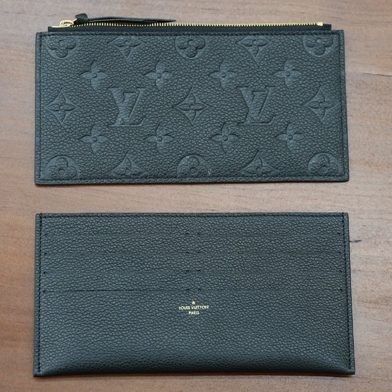 近全新 Louis Vuitton/路易威登  Félicie Pochette三合一黑色壓紋牛皮鏈條斜挎包-5