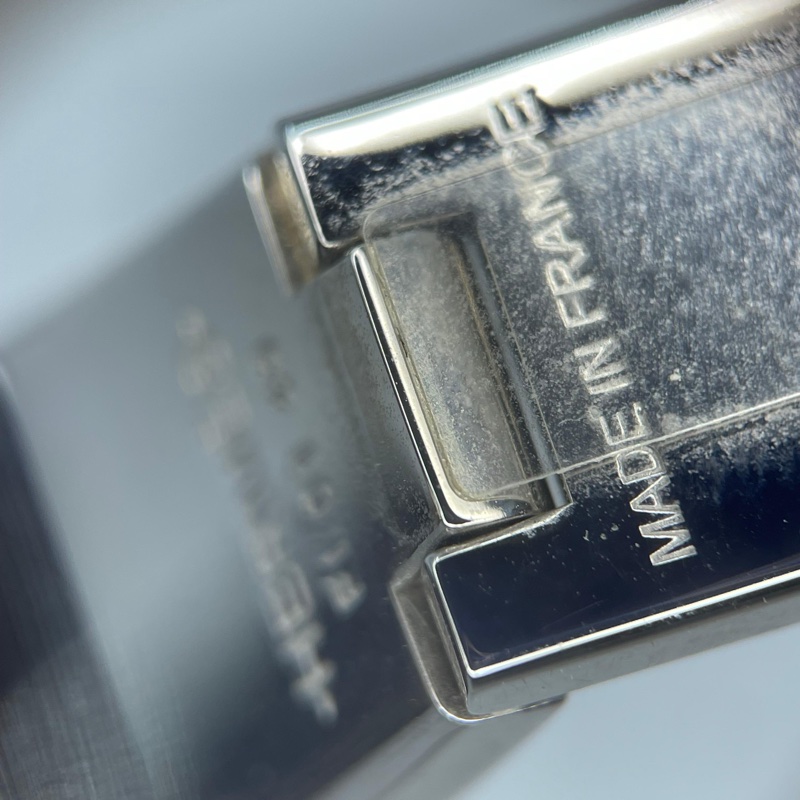 Hermes 98新 FI碼閒置 Clic H琺瑯手環 白銀 /PM-10