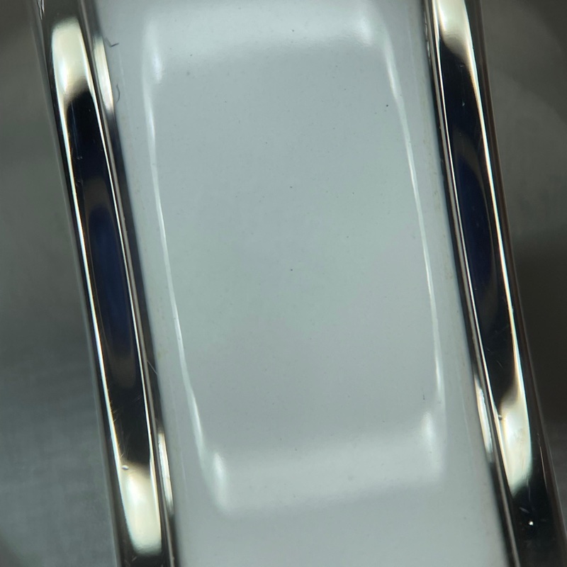 Hermes 98新 FI碼閒置 Clic H琺瑯手環 白銀 /PM-13