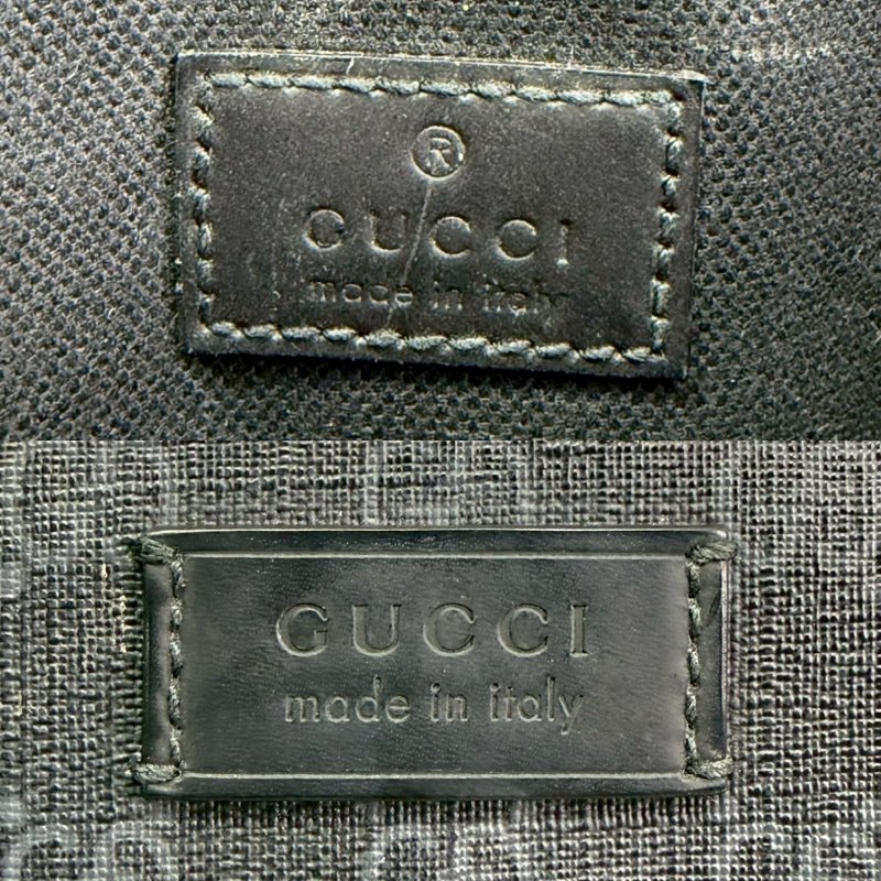 GUCCI Supreme黑花小型帆布胸腰包-5