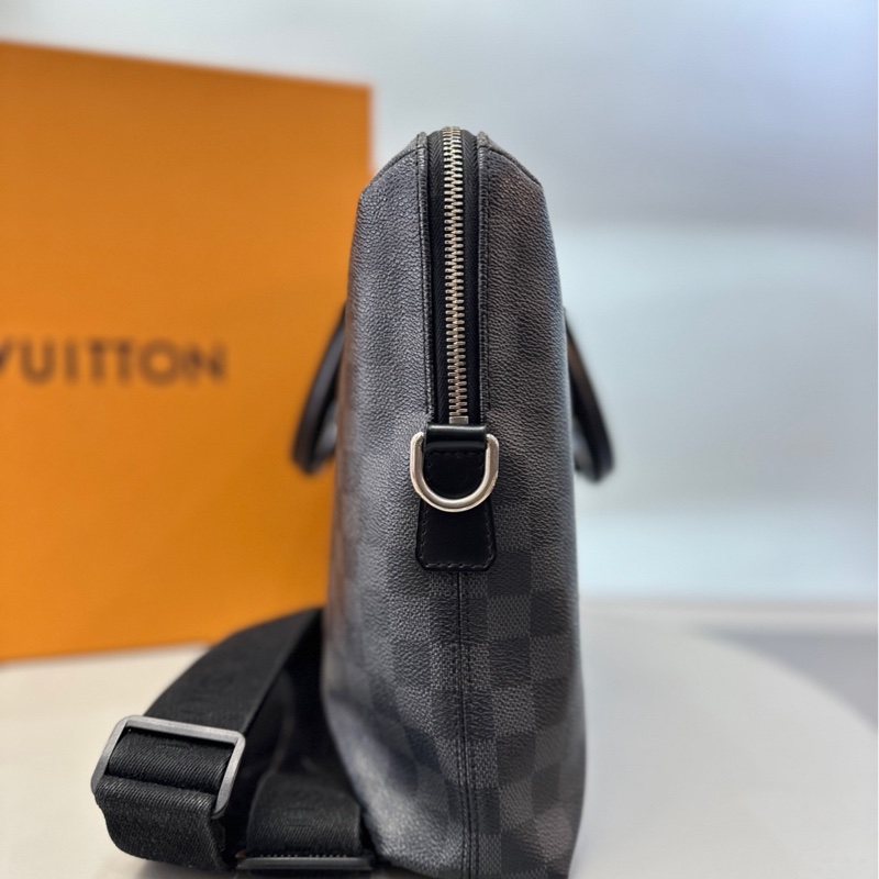 LV路易威登 棋盤格公文包/長 37 x 寬 6 x 高 26 c附件:肩帶-2