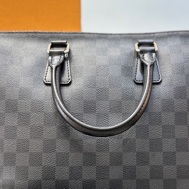 LV路易威登 棋盤格公文包/長 37 x 寬 6 x 高 26 c附件:肩帶-5