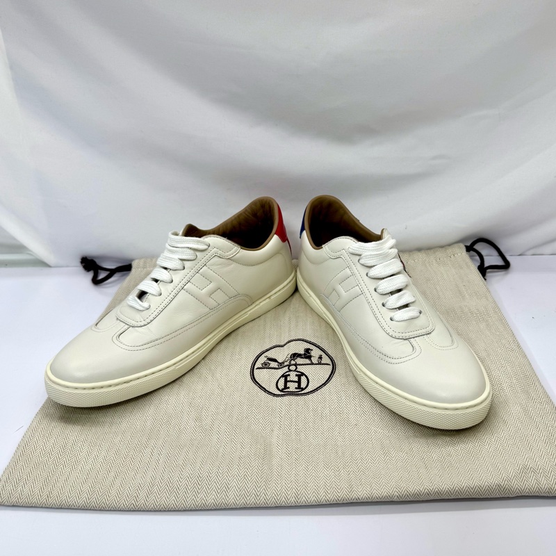 HERMES 愛馬仕 Quick Sneakers 休閒運動鞋 紅藍飛馬-1