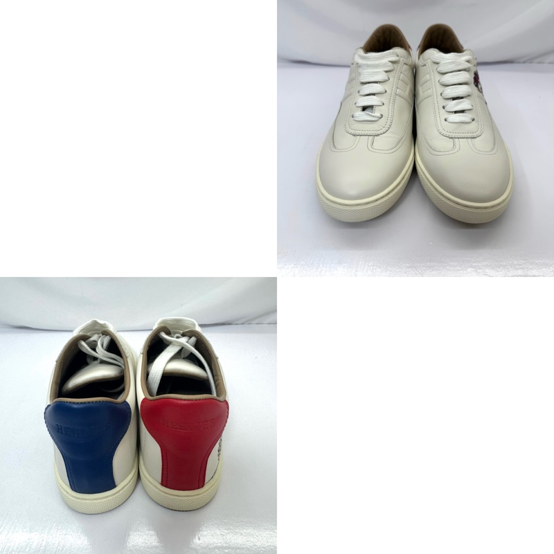HERMES 愛馬仕 Quick Sneakers 休閒運動鞋 紅藍飛馬-3