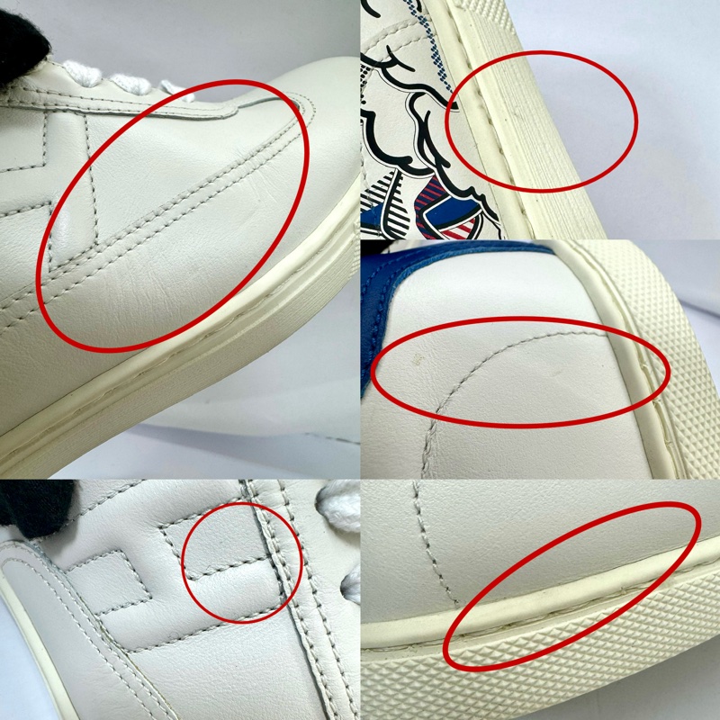 HERMES 愛馬仕 Quick Sneakers 休閒運動鞋 紅藍飛馬-7