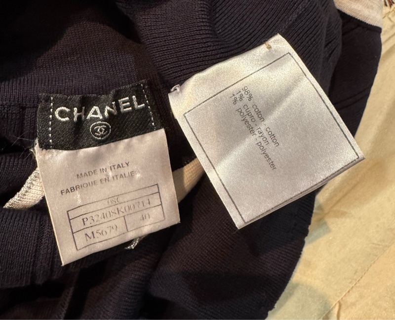 《新歡舊愛》正品CHANEL香奈兒深藍針織背心上衣適合SM-5