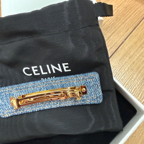CELINE牛仔髮夾 全新閑置