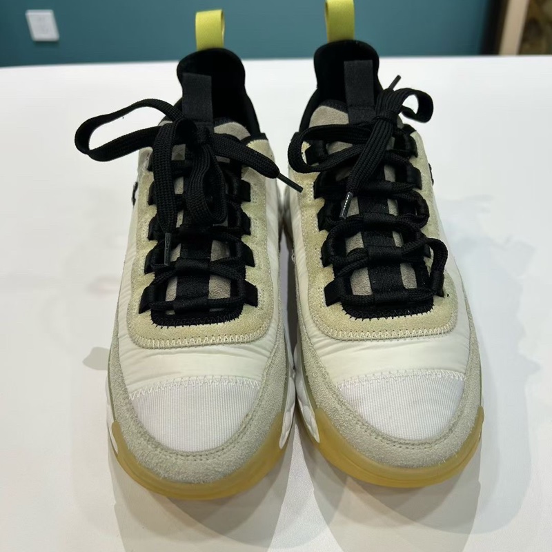 CHANEL 香奈兒 皮革 厚底系帶 黑白熊貓 低幫 休閒鞋 運動鞋 女款 尺寸38.5-1