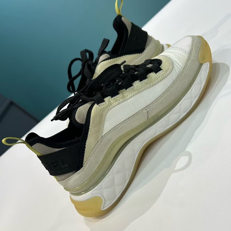 CHANEL 香奈兒 皮革 厚底系帶 黑白熊貓 低幫 休閒鞋 運動鞋 女款 尺寸38.5-6