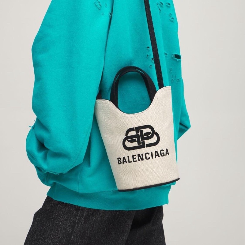 Balenciaga wave tote bag ( White )-3