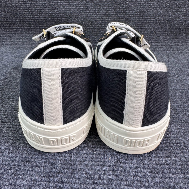 99新 Dior迪奧 Walk'n'Dior黑白拼色帆布鞋】37碼 女款 低幫 。-2