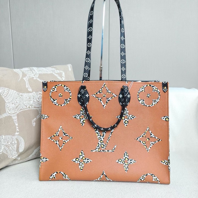 LV限量叢林系列雙拼花紋Onthego大號41*33*17 98新配件塵袋-1