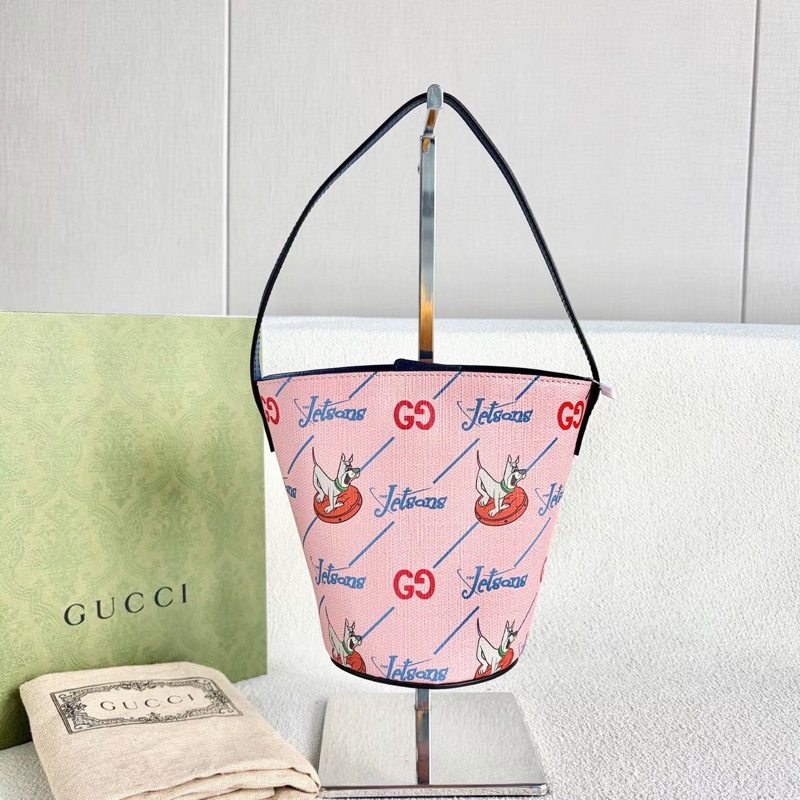 Gucci傑森一家兒童水桶包11*16*11 99新配件盒子 塵袋-1