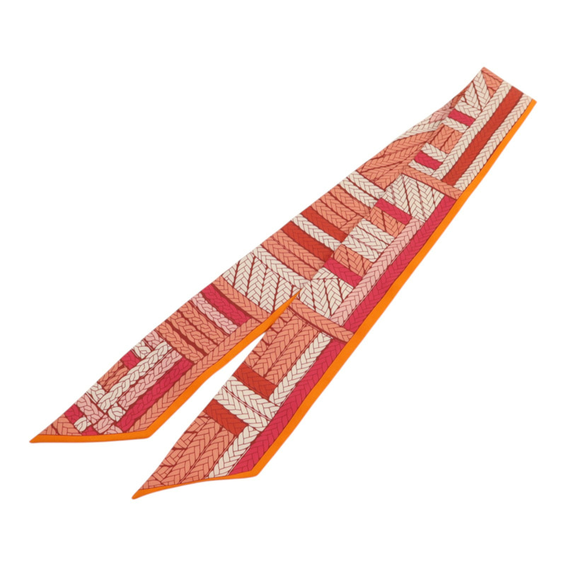 HERMES 絲質Twilly絲巾-1