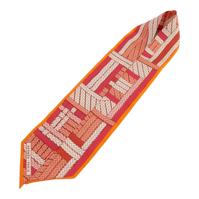HERMES 絲質Twilly絲巾-2