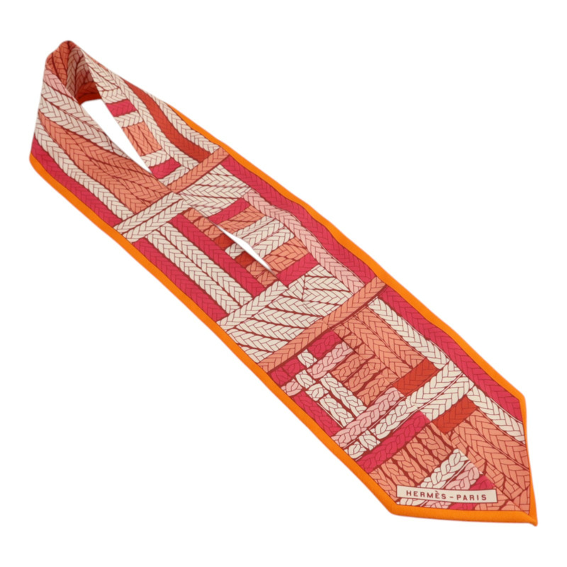HERMES 絲質Twilly絲巾-3