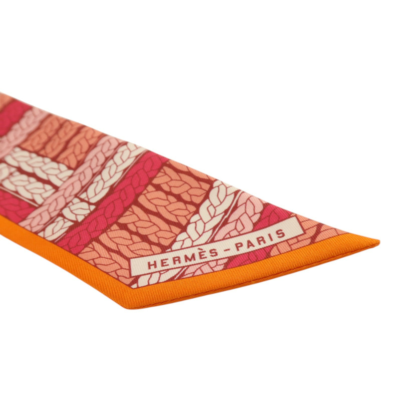 HERMES 絲質Twilly絲巾-4