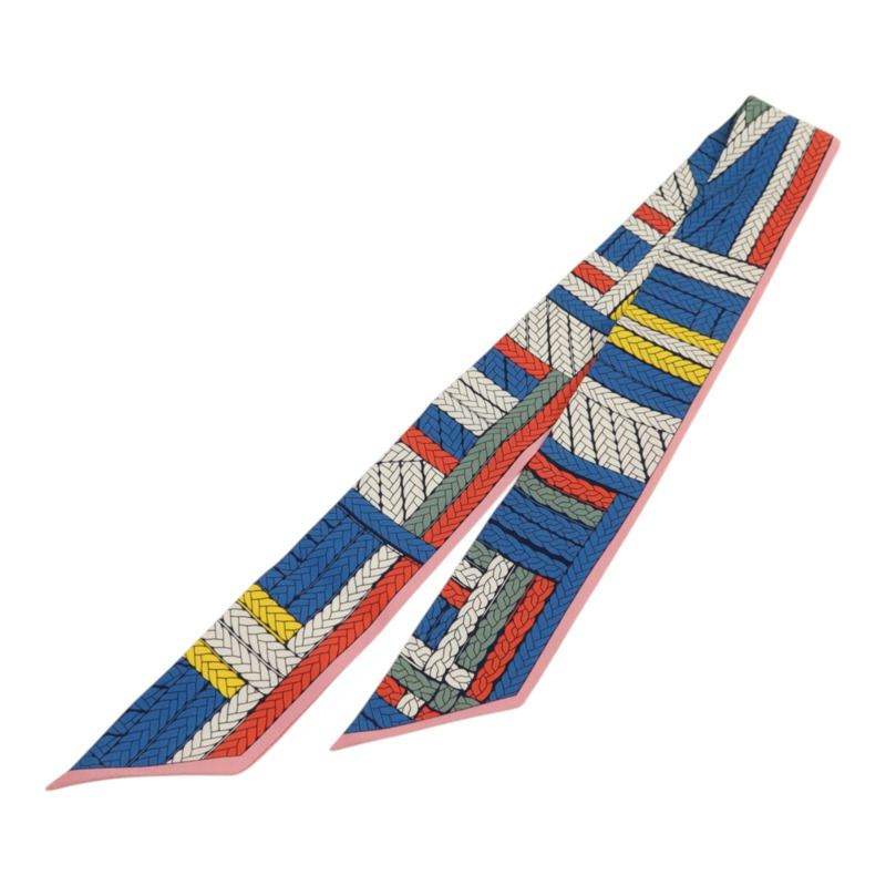 HERMES 絲質Twilly絲巾-1