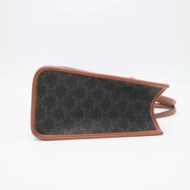 CELINE 橫版 老花 mini tote 購物袋tote包  官網mini號35*22*7cm 98新配件塵袋-3