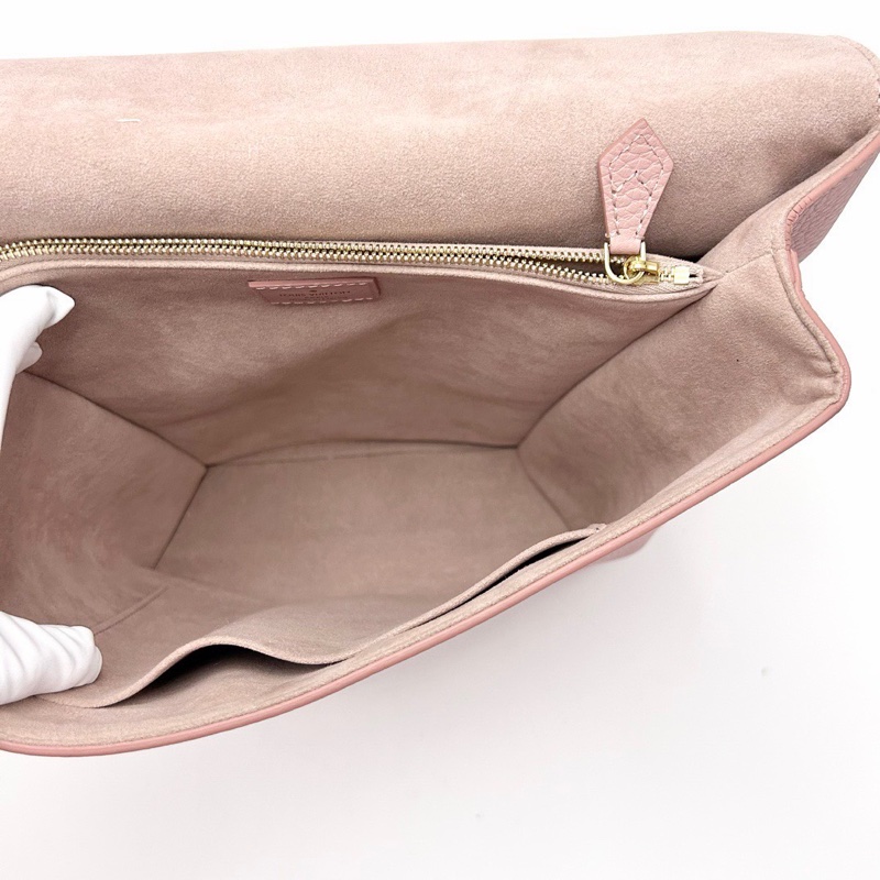 LV Volta粉色金扣手提肩背郵差包27*26*10.5 98新配件塵袋-3