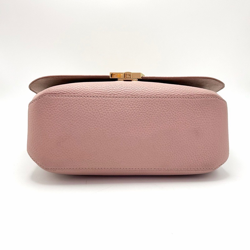 LV Volta粉色金扣手提肩背郵差包27*26*10.5 98新配件塵袋-5