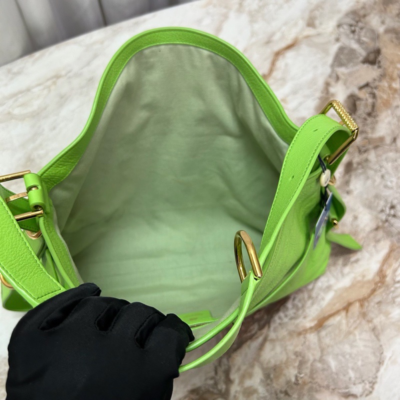 GIVENCHY Voyou綠色中號 托特肩背斜背包38*28*4.5 98新配件塵袋-3