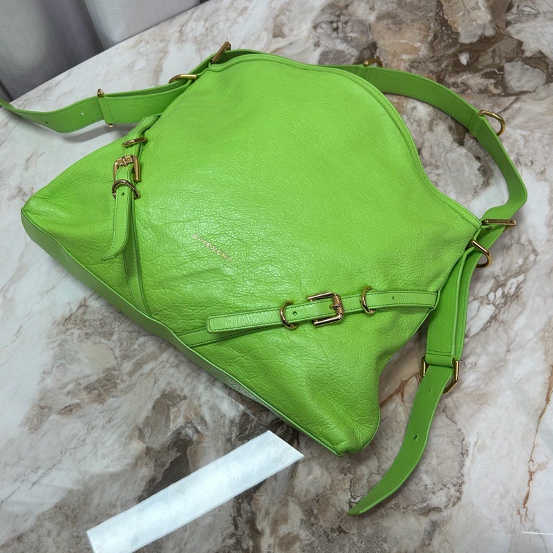 GIVENCHY Voyou綠色中號 托特肩背斜背包38*28*4.5 98新配件塵袋-4