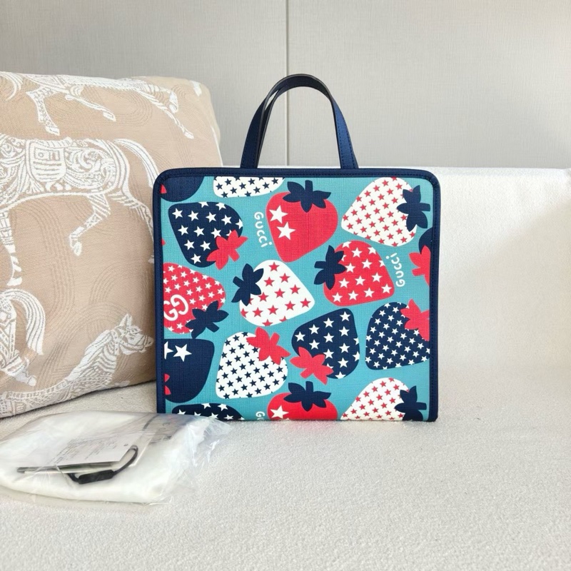 Gucci 草莓圖案兒童包28*26*10 98新配件塵袋-1