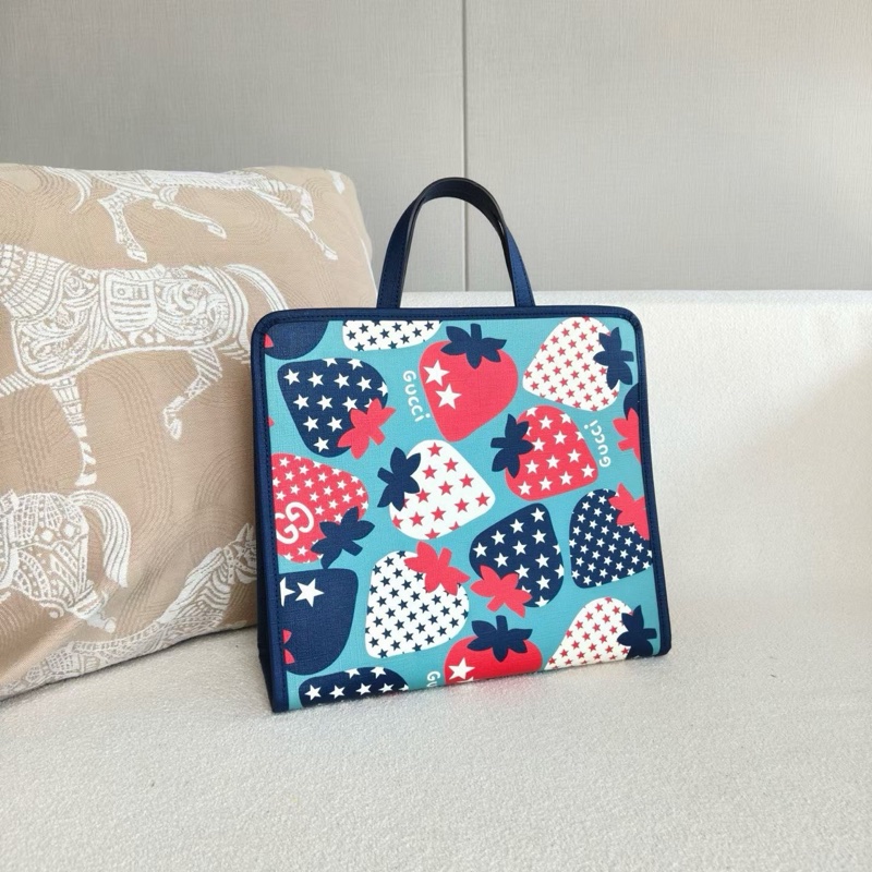 Gucci 草莓圖案兒童包28*26*10 98新配件塵袋-5