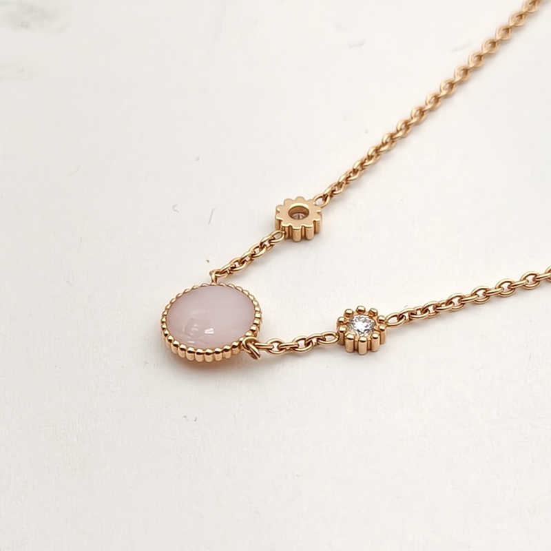 DIOR ROSEDESVENTS粉色蛋白石八芒星羅盤項鏈18K玫瑰金/鑽石-3