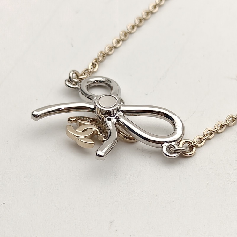 CHANEL 合金25K水鑽蝴蝶結手鏈-2