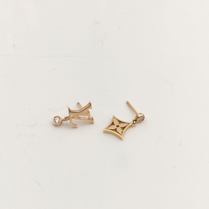 LOUIS VUITTON 18K玫瑰金鑽石耳環18k四葉草LDYLLEBLOSSOM-1