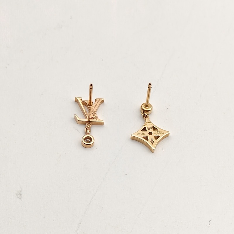 LOUIS VUITTON 18K玫瑰金鑽石耳環18k四葉草LDYLLEBLOSSOM-2