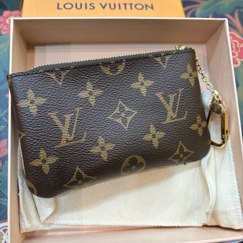 LV路易威登 Pochette Clés 經典老花金屬件 塗層帆布 錢包 小號 25年 配件: 盒子-1