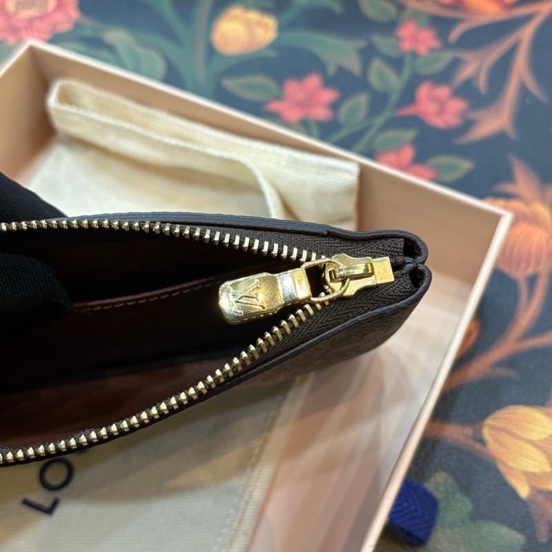 LV路易威登 Pochette Clés 經典老花金屬件 塗層帆布 錢包 小號 25年 配件: 盒子-10