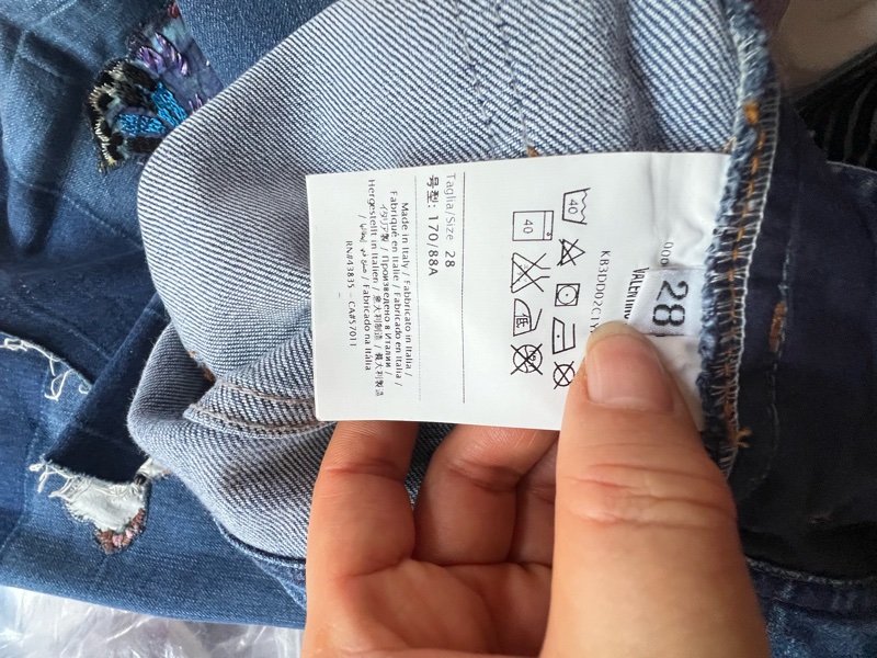 華倫天奴背帶褲28碼-7