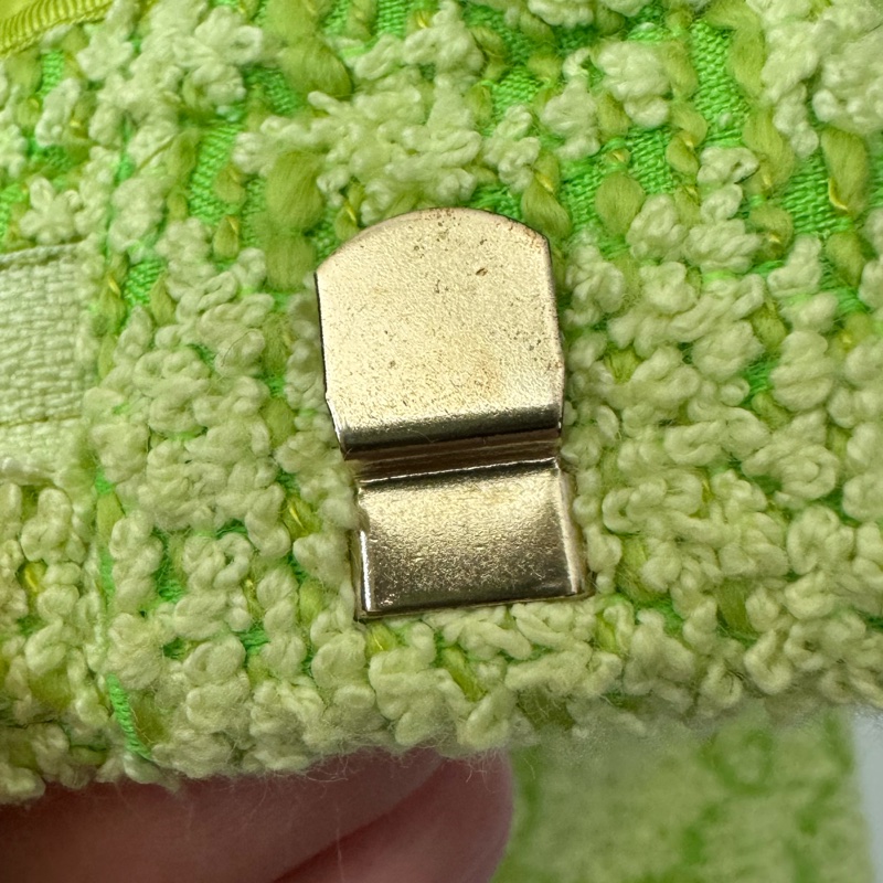 Gucci螢光綠雙G短褲42號-10