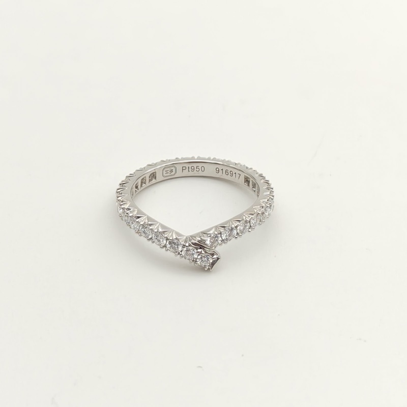 HARRY WINSTON 鑽石pt950HWribbon排戒滿鑽戒指-2