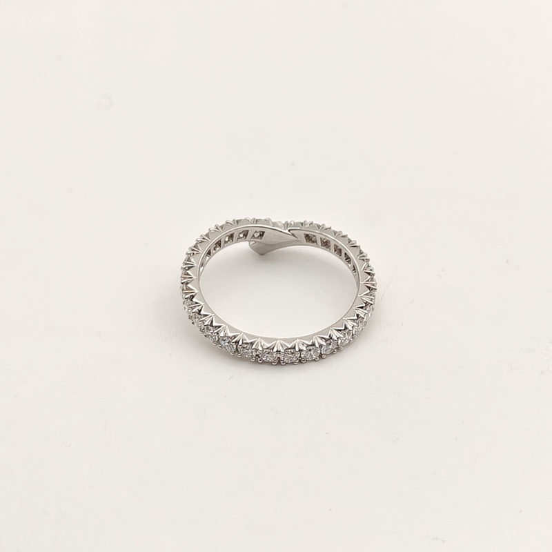 HARRY WINSTON 鑽石pt950HWribbon排戒滿鑽戒指-3