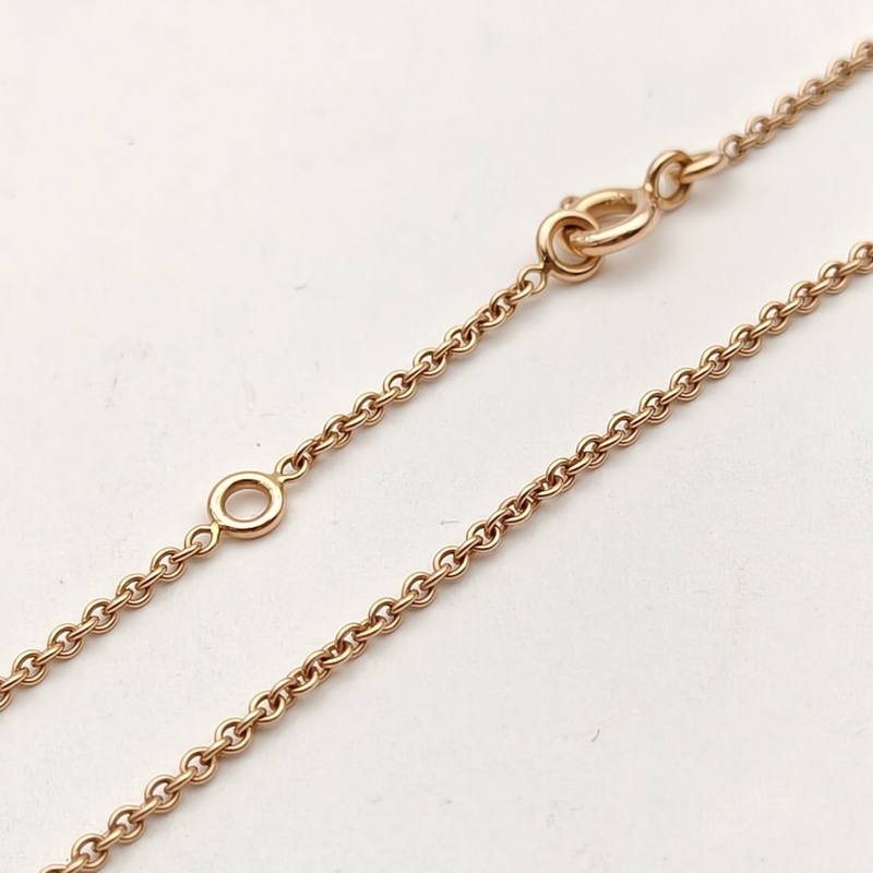 HERMES AmulettesConstance康康項鏈滿鑽老扣18K玫瑰金/鑽石-4