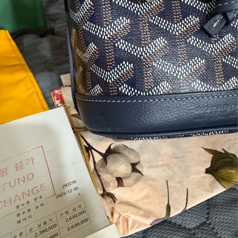 Goyard 迷你水桶包(藍色)-3